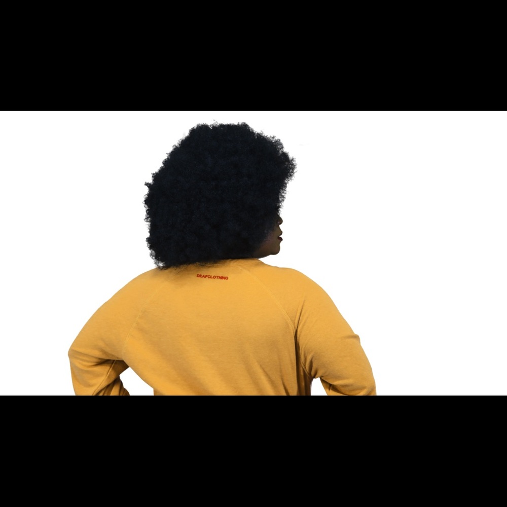 DEAF over sized crew neck